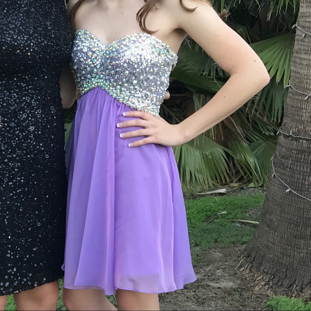 la femme semi formal homecoming dress